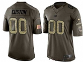 Nike Youth New York Giants Customized Olive Camo Salute To Service Veterans Day Limited Jersey